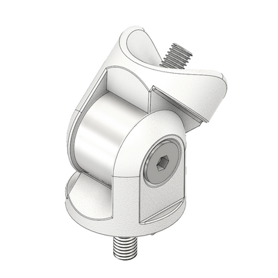 MODULAR SOLUTIONS PIVOT CONNECTION FOR 40MM ROUND PROFILE, PIVOT CONNECTOR FOR SIDE CONNECTION